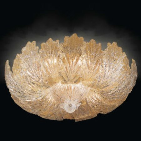 Потолочный светильник Renzo Del Ventisette "Floreale" PL 13826/8 D60 DEC. Ambra