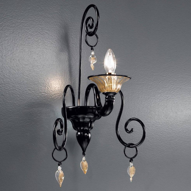 Бра Vetri Lamp 972/A1 Nero/Oro