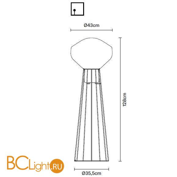 Торшер Fabbian Aerostat F27 C03 19 Торшер Fabbian Aerostat F27 C03 19