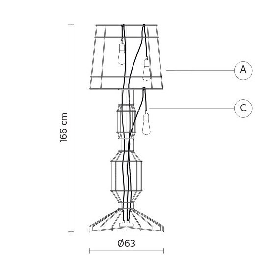Торшер Karman Sisma HP112 1T INT Торшер Karman Sisma HP112 1T INT