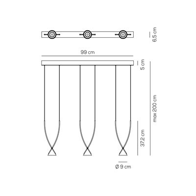 Подвесной светильник Axo Light Jewel SP JEWE 03 NE NE LED Подвесной светильник Axo Light Jewel SP JEWE 03 NE NE LED