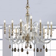 Люстра Euroluce Amelie/L8+4 gold Люстра Euroluce Amelie/L8+4 gold