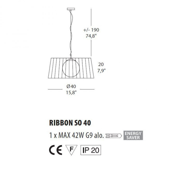 Подвесной светильник Morosini Ribbon 40SO 0483SO08MKAL Подвесной светильник Morosini Ribbon 40SO 0483SO08MKAL