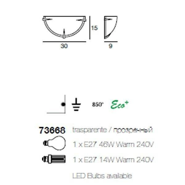 Настенный светильник Linea Light Lancia 73668