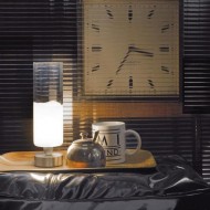 Настольная лампа Vistosi Lio LT P ALO CR/BC NI Настольная лампа Vistosi Lio LT P ALO CR/BC NI