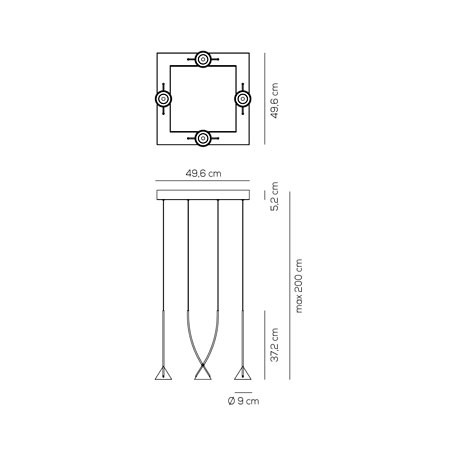 Подвесной светильник Axo Light Jewel SP JEWE 04 NE NE LED Подвесной светильник Axo Light Jewel SP JEWE 04 NE NE LED