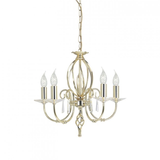 Люстра Elstead Lighting Aegean AG5 POL BRASS Люстра Elstead Lighting Aegean AG5 POL BRASS