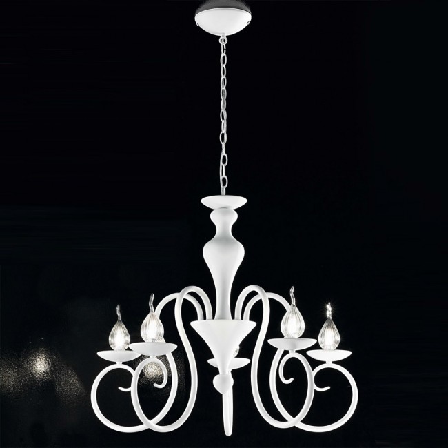 Люстра IDL Deco 461/5 velvet white Люстра IDL Deco 461/5 velvet white