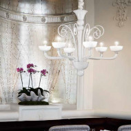 Люстра Renzo Del Ventisette Contemporary L 14467/6 DEC. MURANO BIANCO M Люстра Renzo Del Ventisette Contemporary L 14467/6 DEC. MURANO BIANCO M