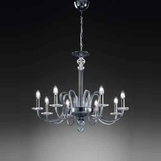 Люстра Vetri Lamp 1202/8 Grigio/Cristallo Люстра Vetri Lamp 1202/8 Grigio/Cristallo