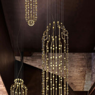 Подвесной светильник Masiero Raqam M7 BASIC BATCH A 6 X 20 + MODULO 7 X 10 Gold