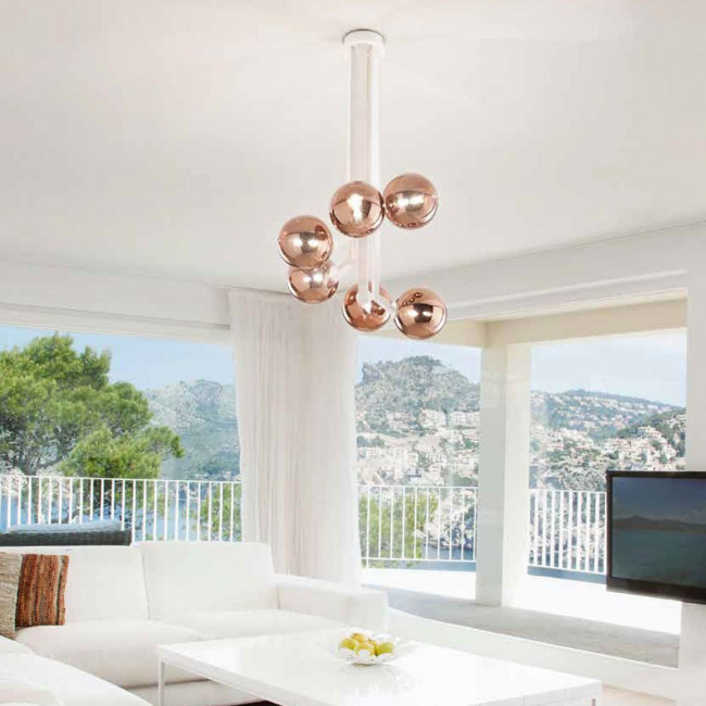 Потолочная люстра Renzo Del Ventisette Ohlala PL14535/6 DEC. 0148 SFERE BRONZO Потолочная люстра Renzo Del Ventisette Ohlala PL14535/6 DEC. 0148 SFERE BRONZO