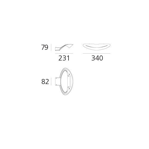 Настенный светильник Artemide Mesmeri 0918W30A
