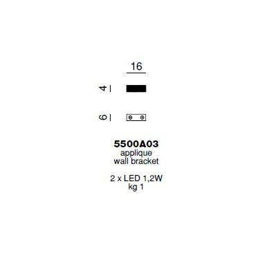 Настенный светильник Beby Group Crystal dream 5500A03 Chrome Swarovski Настенный светильник Beby Group Crystal dream 5500A03 Chrome Swarovski