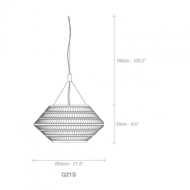 Подвесной светильник Terzani Kika Q21S M7 C8