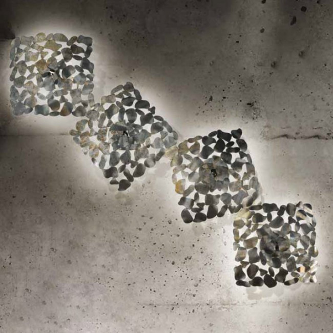 Настенный светильник IDL Twister 509/16A-M silver corten with chromed chains Настенный светильник IDL Twister 509/16A-M silver corten with chromed chains