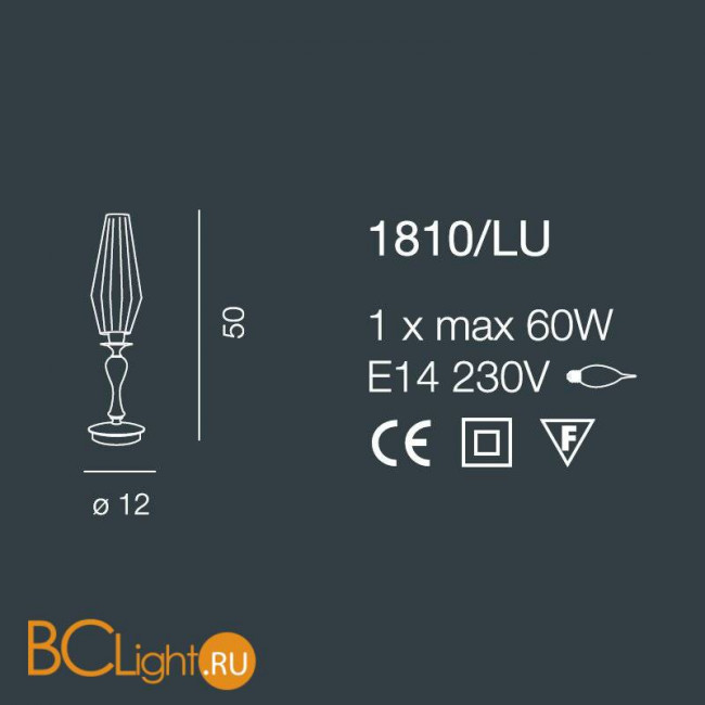 Настольная лампа Bellart Karma 1810/LU 05/P09
