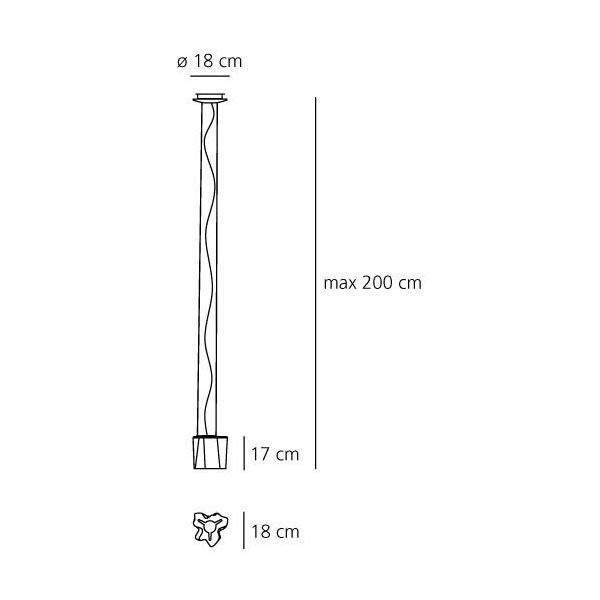Потолочный светильник Artemide Logico soffitto micro singola 0644020A