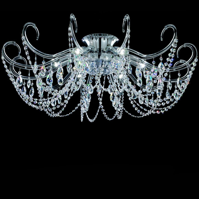 Потолочный светильник Italamp 398/12 Transp. / C / Spectra Crystal Потолочный светильник Italamp 398/12 Transp. / C / Spectra Crystal