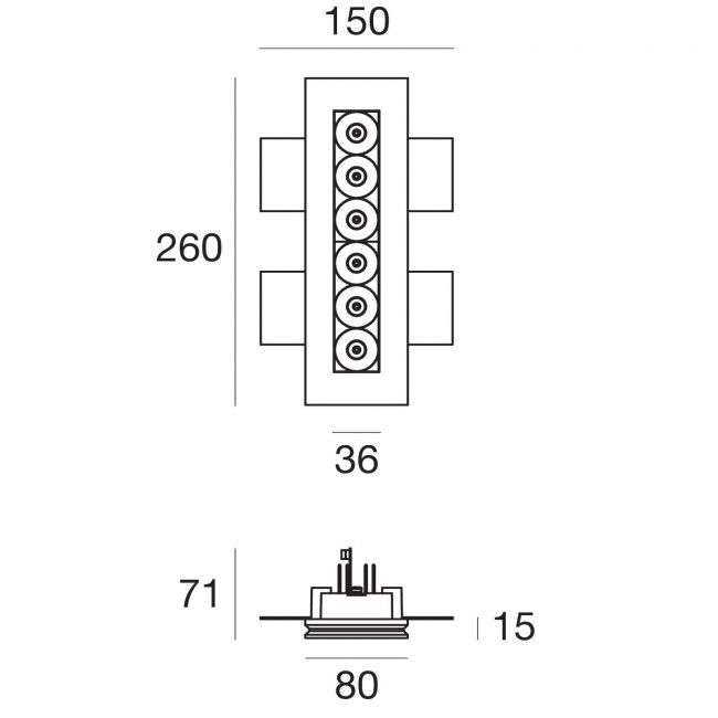 Встраиваемый светильник Linea Light Gypsum 64548W30 Встраиваемый светильник Linea Light Gypsum 64548W30