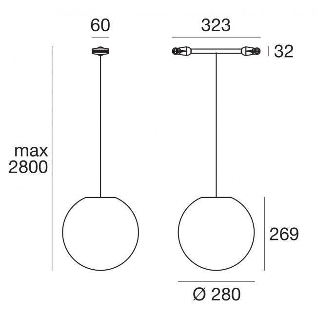 Светильник для струнной системы Linea Light Oh! 10142 Светильник для струнной системы Linea Light Oh! 10142