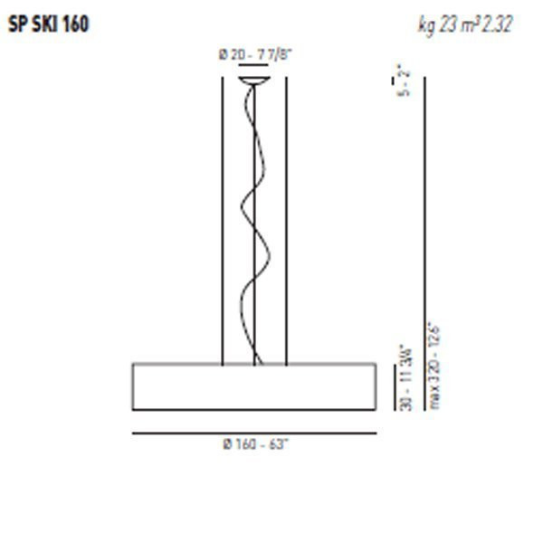 Подвесной светильник Axo Light Skin SP SKI 160 Argento/Bianco SPSKI160E27ARBC Подвесной светильник Axo Light Skin SP SKI 160 Argento/Bianco SPSKI160E27ARBC
