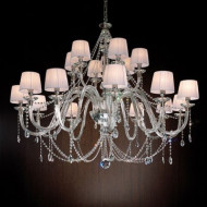 Люстра Euroluce Arcobaleno L12+6 Silver Clear White Люстра Euroluce Arcobaleno L12+6 Silver Clear White