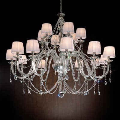 Люстра Euroluce Arcobaleno L12+6 Silver Clear White Люстра Euroluce Arcobaleno L12+6 Silver Clear White