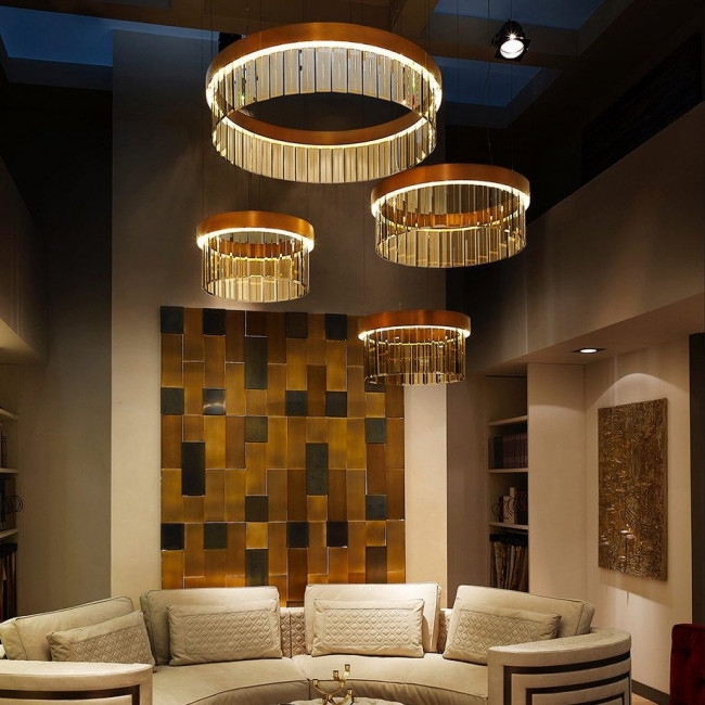 Подвесной светильник IDL Cesare 632/76 brushed bronze + bronze