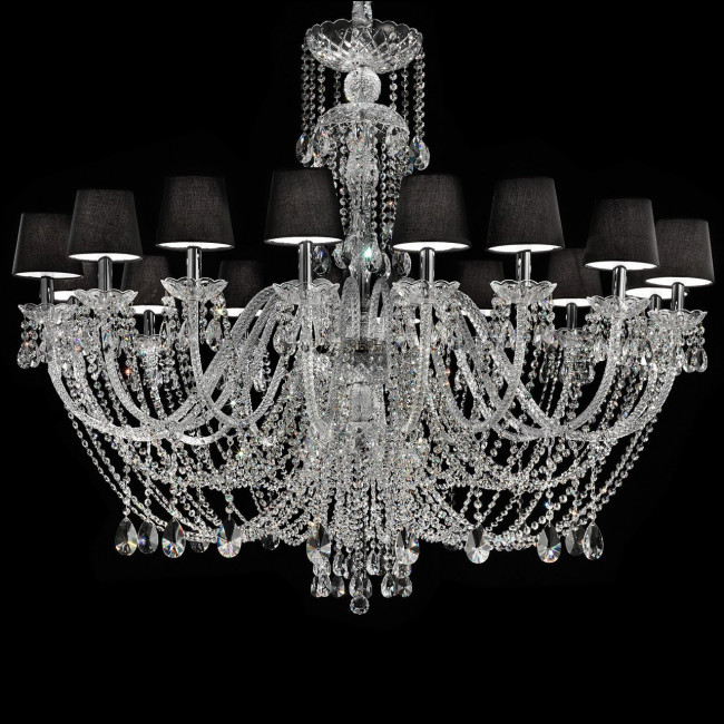 Люстра Masiero Bohemia VE 875/16 CUT CRYSTAL COT/14/BK Люстра Masiero Bohemia VE 875/16 CUT CRYSTAL COT/14/BK