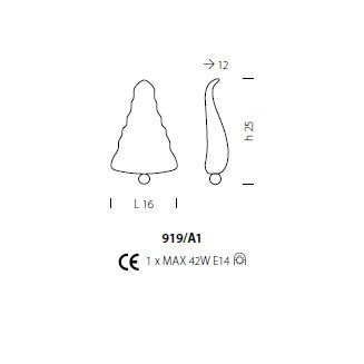 Бра Sylcom Bembo 919/A1 D ORO Бра Sylcom Bembo 919/A1 D ORO
