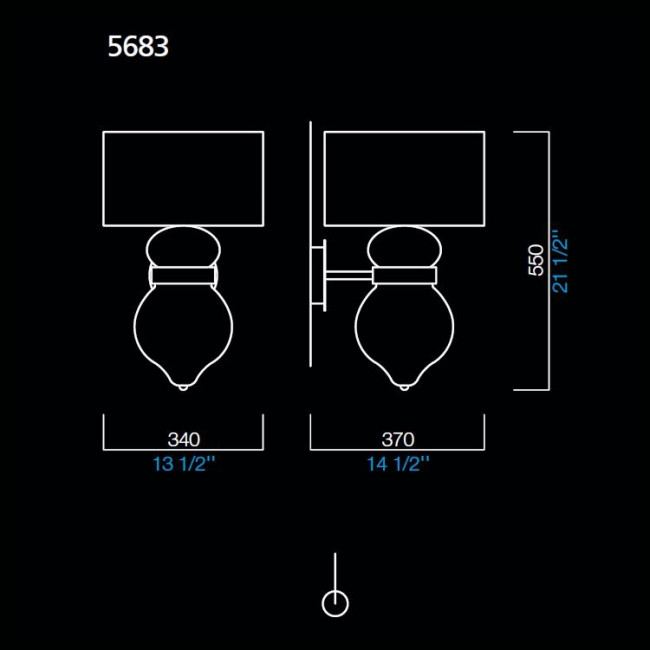 Бра Barovier&Toso Medina 5683/CA/MM