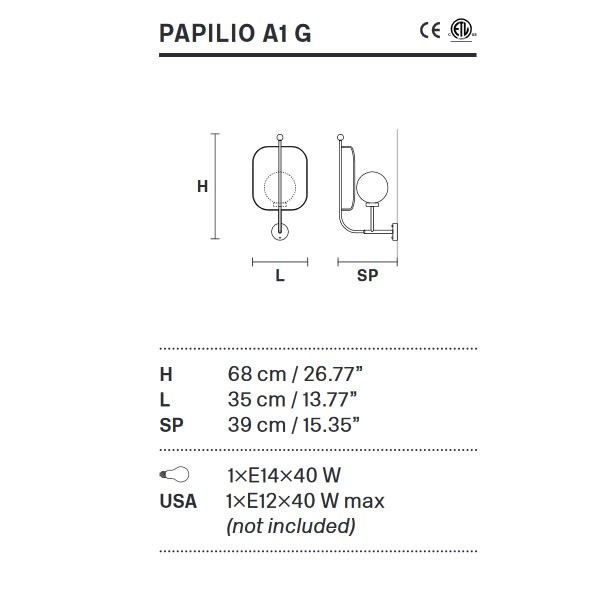 Настольная лампа Masiero Papilio TL1 V91 Настольная лампа Masiero Papilio TL1 V91
