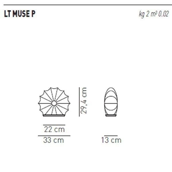 Настольный светильник Axo Light Muse LT MUSE P LTMUSEPXBCXXE14 Настольный светильник Axo Light Muse LT MUSE P LTMUSEPXBCXXE14