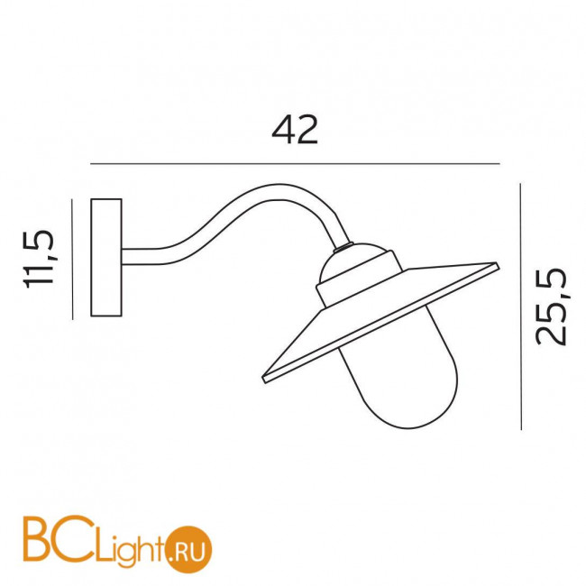 Уличный настенный светильник Norlys Karlstad 230W