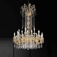 Люстра Beby Group Novecento 908/16+8 Light gold HALF CUT Люстра Beby Group Novecento 908/16+8 Light gold HALF CUT