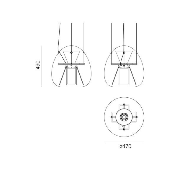 Подвесной светильник Artemide Harry H. 1841010A