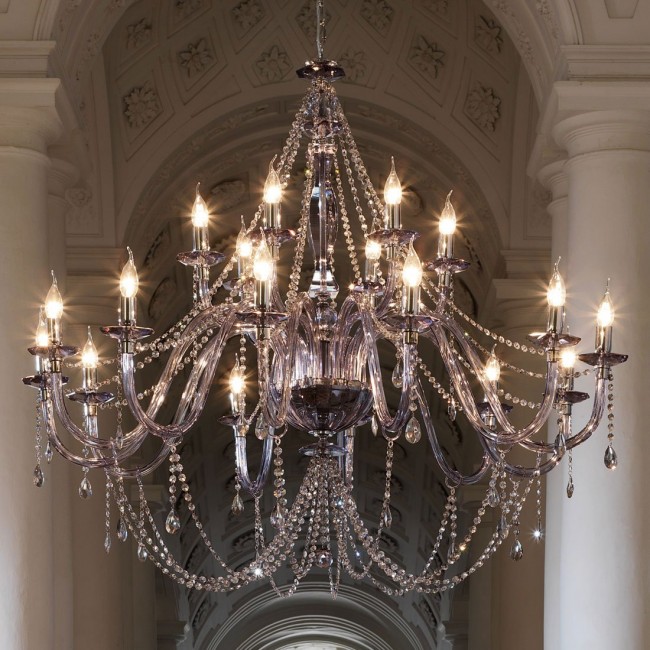 Люстра Euroluce Arcobaleno L12+6 Silver Fume Люстра Euroluce Arcobaleno L12+6 Silver Fume