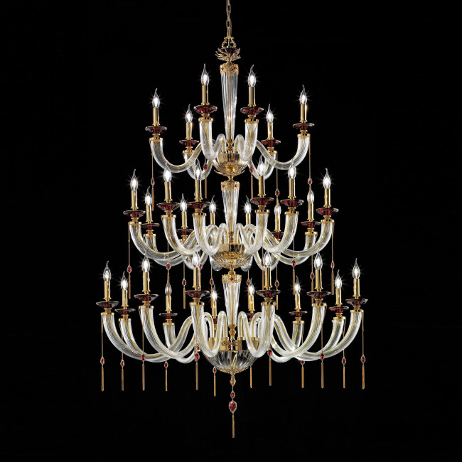 Люстра Euroluce Julienne L12+12+6 Gold Clear