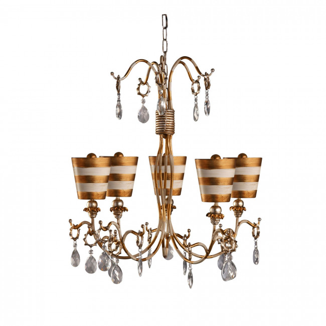 Люстра Flambeau Tivoli FB/TIVOLI5 GD Люстра Flambeau Tivoli FB/TIVOLI5 GD