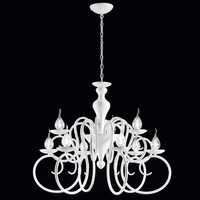 Люстра IDL Deco 461/6+3 velvet white Люстра IDL Deco 461/6+3 velvet white