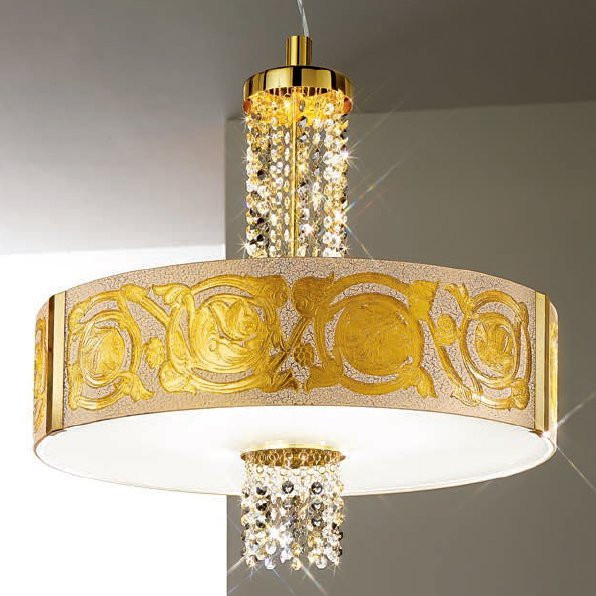 Подвесной светильник Kolarz Emozione Romanesque 0345.36.3.Au.ETGn Подвесной светильник Kolarz Emozione Romanesque 0345.36.3.Au.ETGn