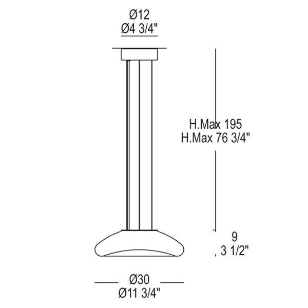 Подвесной светильник Leucos KEYRA 30 S 0002304