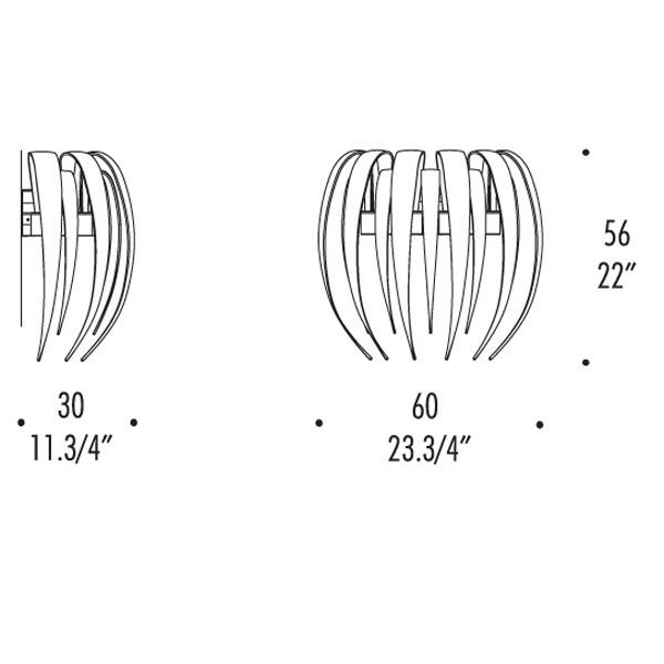 Бра Leucos DRACENA P 60 0003847 Бра Leucos DRACENA P 60 0003847