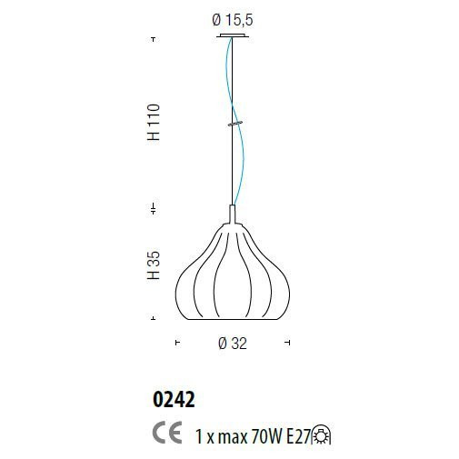 Подвесной светильник Sylcom Sphera 0242 AV
