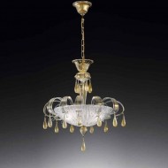 Подвесной светильник Vetri Lamp 1183/S55 Cristallo/Oro 24 Kt.