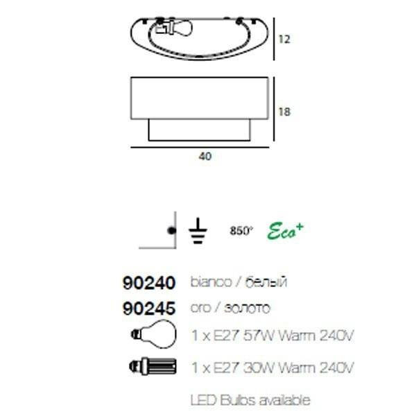 Настенный светильник Linea Light Matrioska 90240 Настенный светильник Linea Light Matrioska 90240