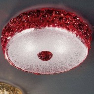 Потолочная лампа Vetri Lamp 999/28 Rosso/Cristallo Потолочная лампа Vetri Lamp 999/28 Rosso/Cristallo