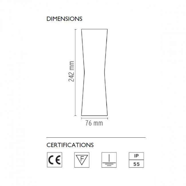 Настенный спот (точечный светильник) Flos Clessidra 40°+40° Chrome F1584057 Настенный спот (точечный светильник) Flos Clessidra 40°+40° Chrome F1584057