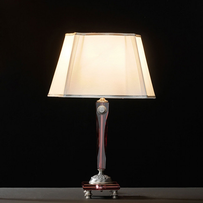 Настольная лампа Euroluce Ermes LP1 silver Antique rose Настольная лампа Euroluce Ermes LP1 silver Antique rose